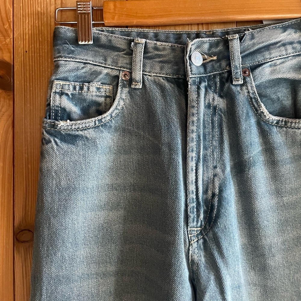 ZARA HI RISE JEANS Dirty raw hem - Picture 2 of 5